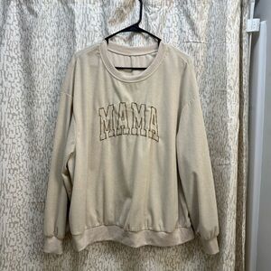 Cream 'MAMA' Sweatshirt
